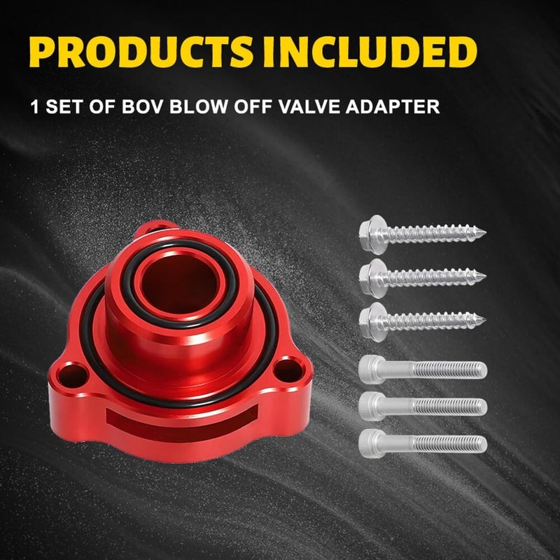 RselectMet Automotive Turbo Vacuum Adapter Compatilbe With 2.7 2019-2023 Turbo Chevy Silverado CT4 Sierra (Red) - Image 4